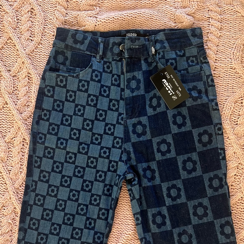 Jaded London Retro Flower Jeans